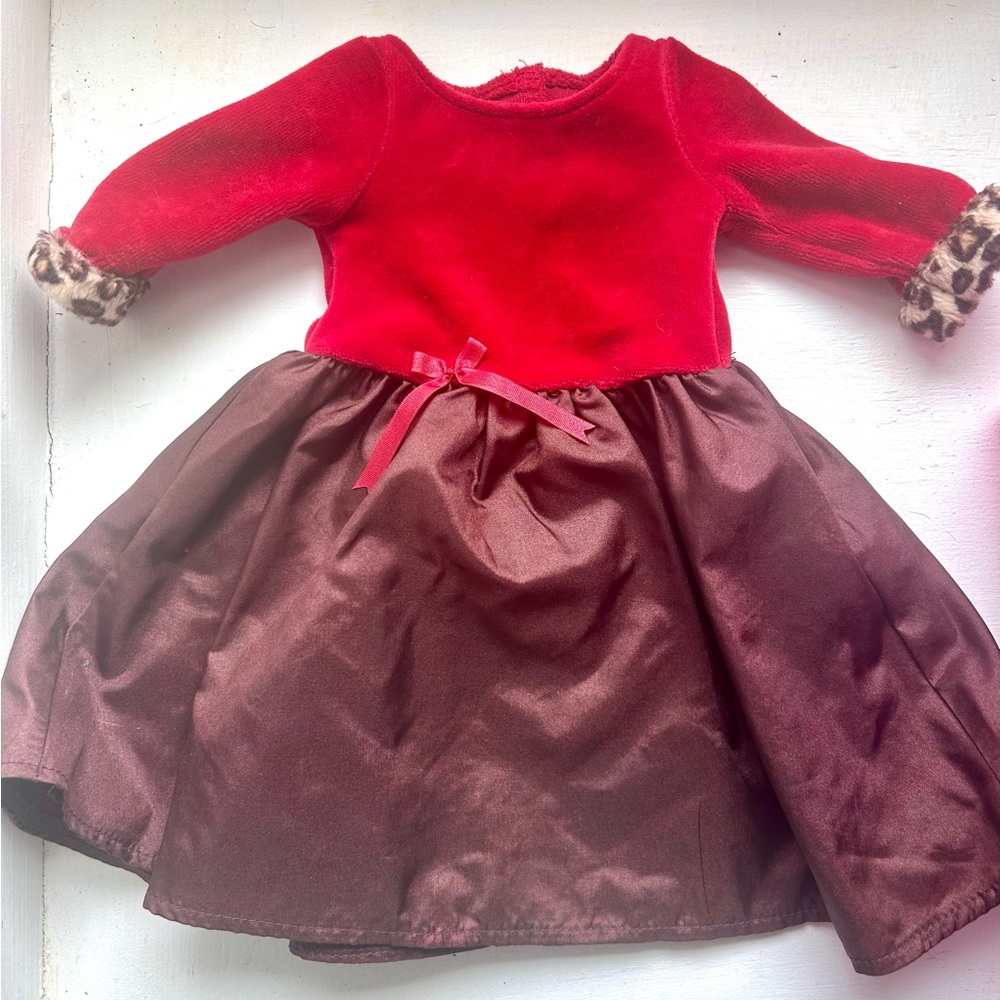 American Girl Chocolate Cherry Dress - Retired